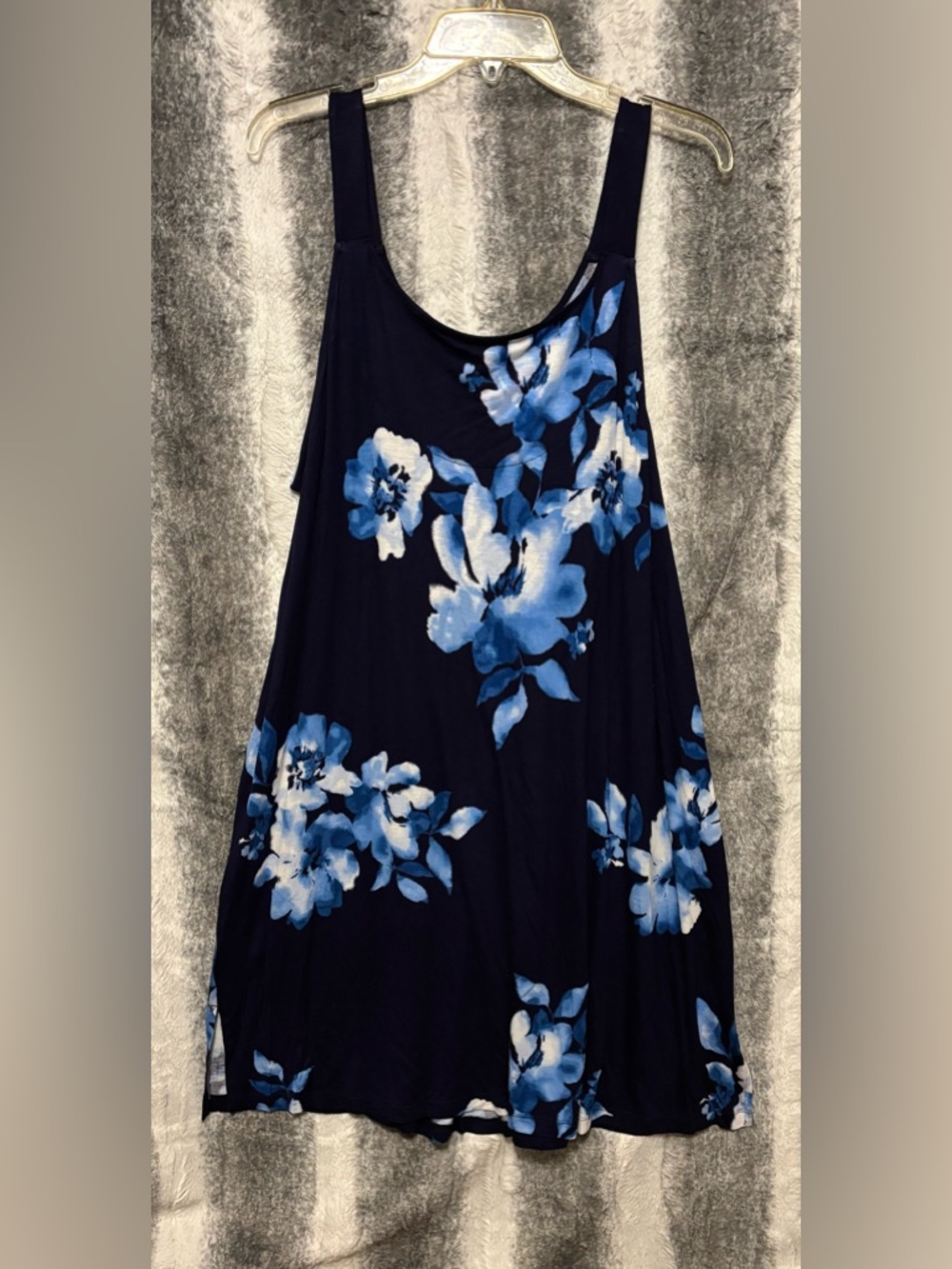 Simply Vera Vera Wang Navy Blue Floral Chemise size XXL (20) - Picture 9 of 11
